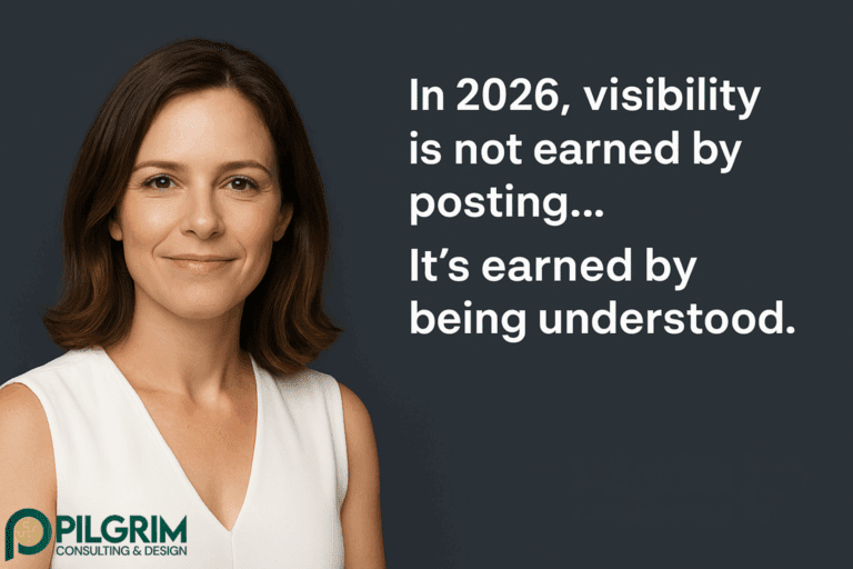 in 2026, visibility is not earned by posting, it's earned by being understood.