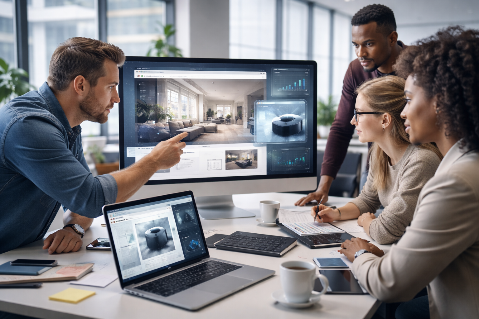 Pilgrim integrates virtual walkthroughs and AR visualization directly into real estate and development websites, allowing users to explore spaces before scheduling a visit.