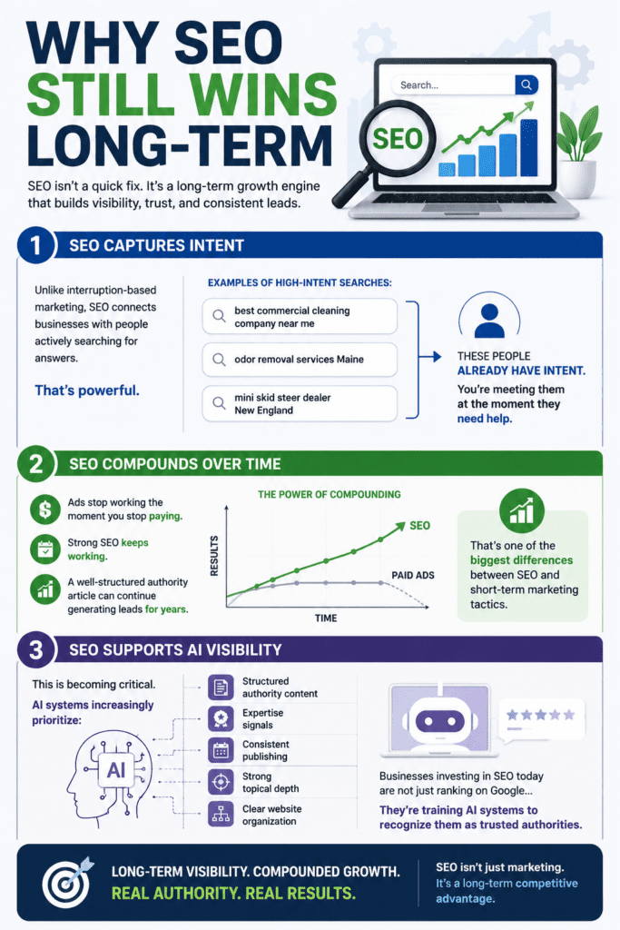 infograph showing why SEO is still the winner.